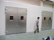 Ручным двойным прогулка изолированная качанием в более крутой раздвижной двери для комнаты холодильных установок